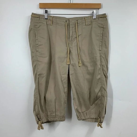 The North Face Women's Drawstring AHZH Outdoors Hiking Capri Pants Size 8 - Picture 1 of 14